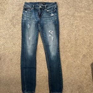 Express jeans, distressed